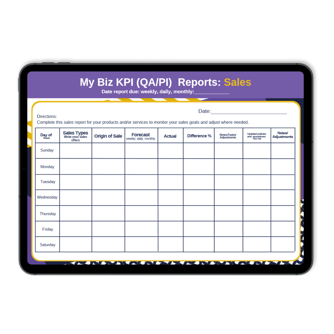 Get My Biz KPI, QA, PI Reports | Excell Official Shop – Shop Excell