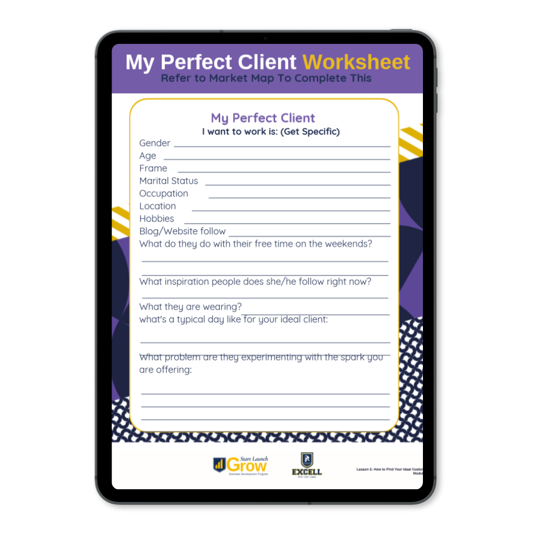 My Perfect Client Worksheet