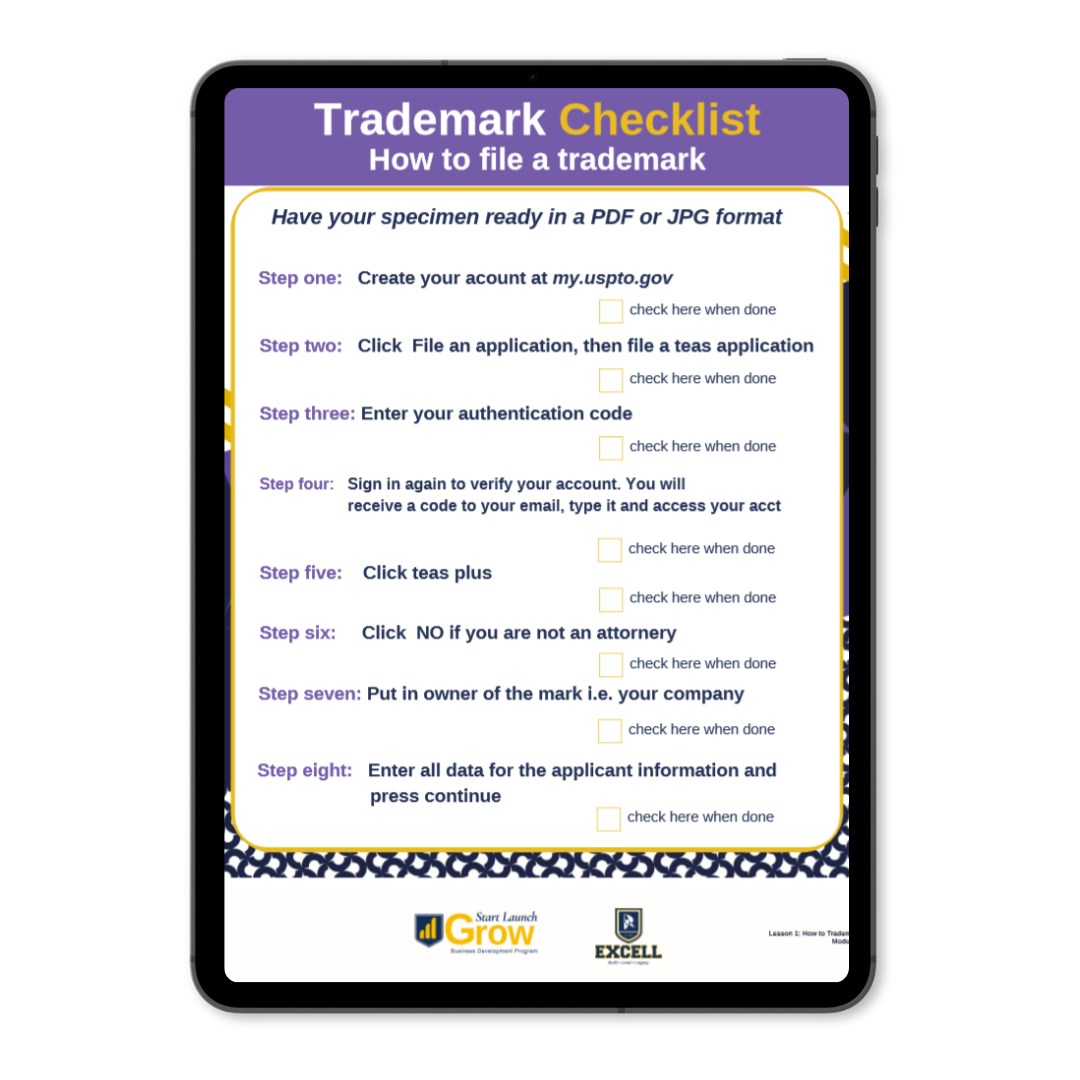 Tm Checklist Trademark Checklist for Professionals | Excell Official Shop – Shop Excell