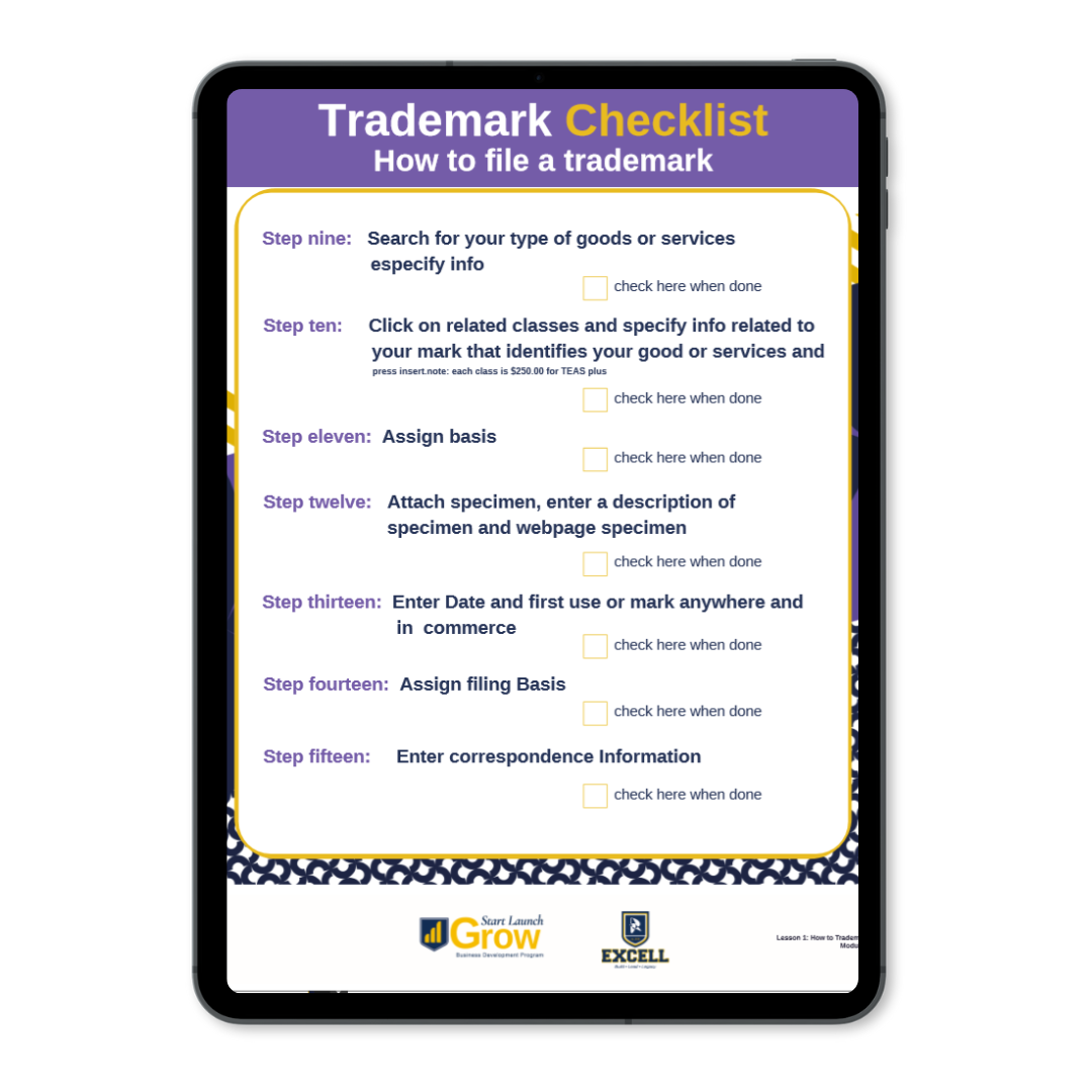 Trademark Checklist for Professionals | Excell Official Shop – Shop Excell