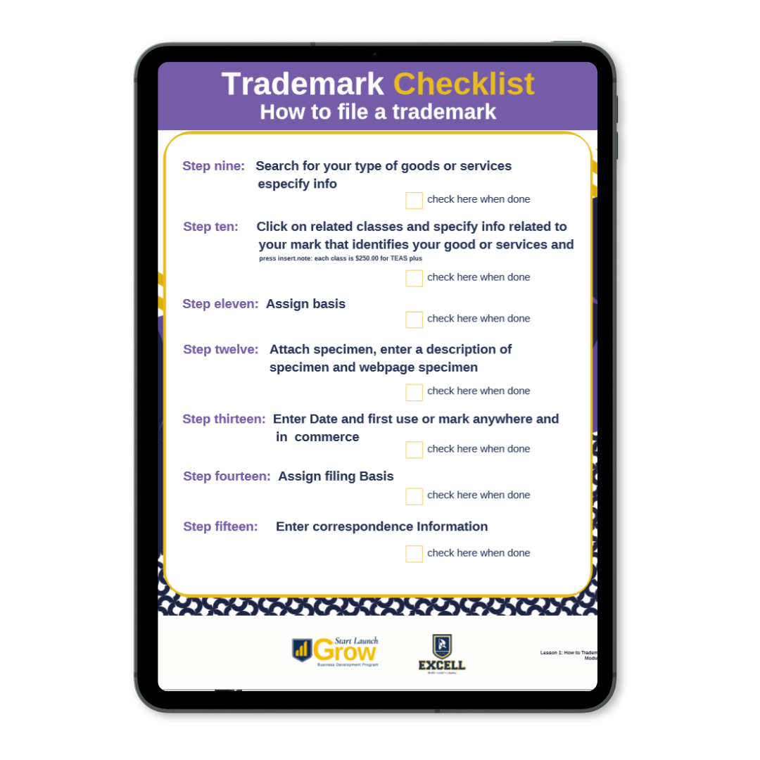 Trademark Checklist