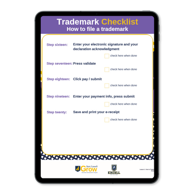 Trademark Checklist