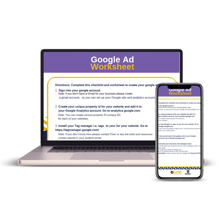 Google Ads Worksheet