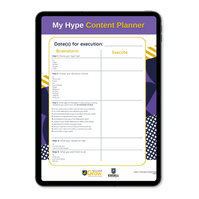 My Hype Content Planner