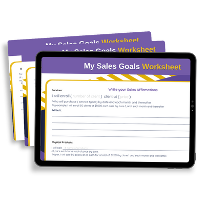 Sales Goal Worksheet