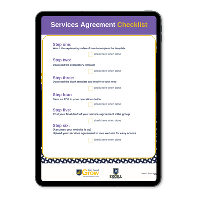Service Agreement Checklist