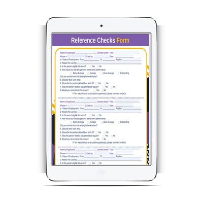 Reference Checklist